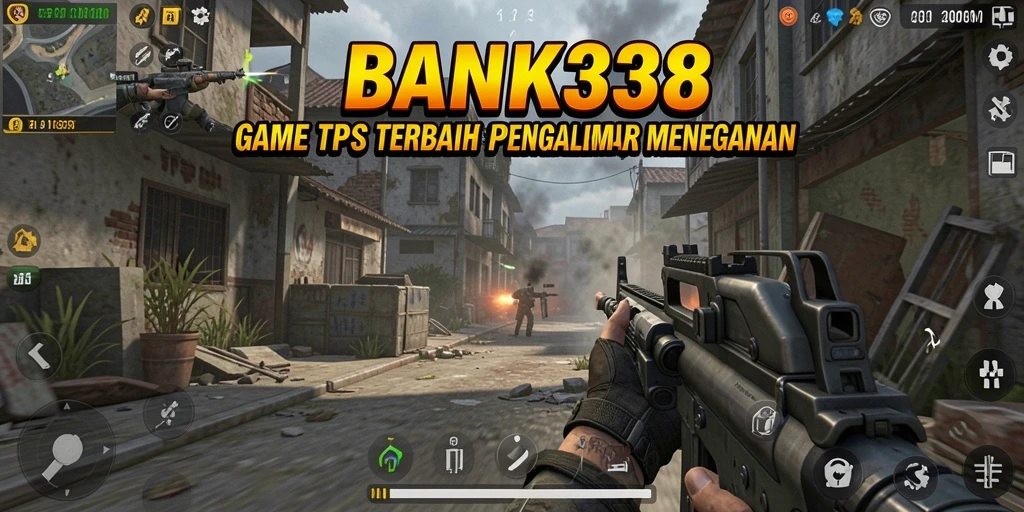 Tampilan gameplay seru di BANK338 dengan aksi tembak-menembak.
