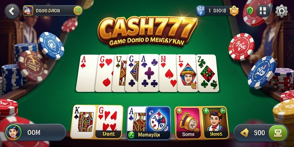 Tampilan gameplay Domino yang seru dan interaktif.