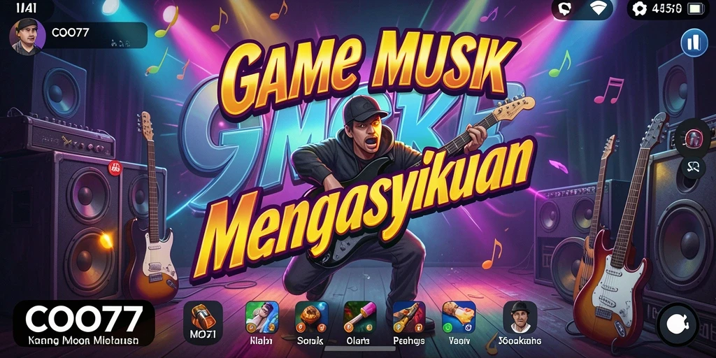 Tampilan gameplay COO77 yang menarik dan penuh warna.