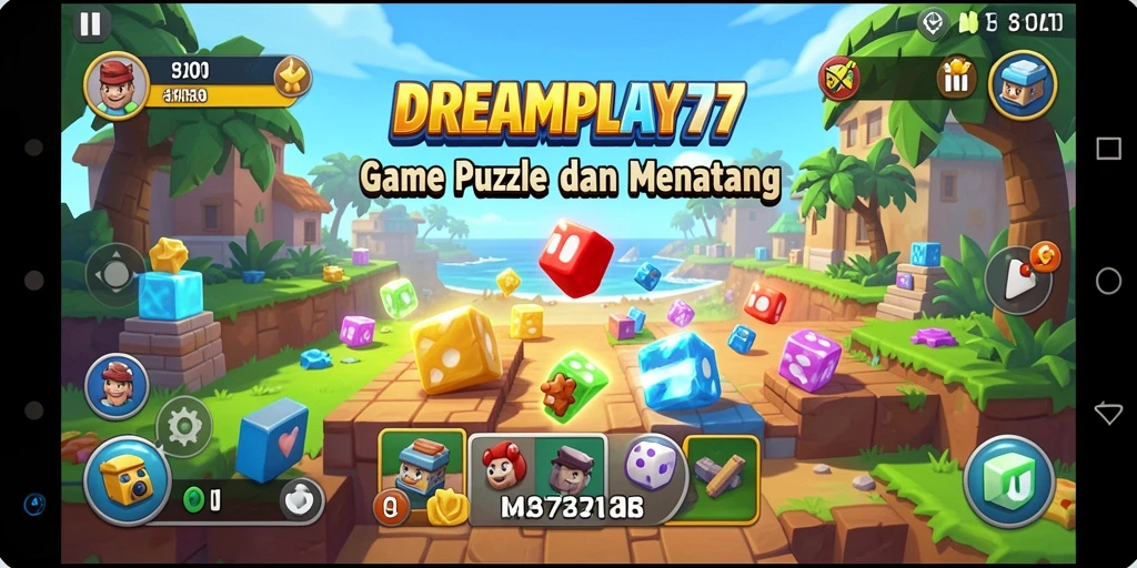 Screenshot utama menunjukkan gameplay seru dan menantang dari DREAMPLAY77.