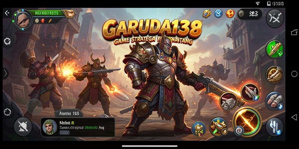 Tampilan gameplay menegangkan dan seru dalam GARUDA138.
