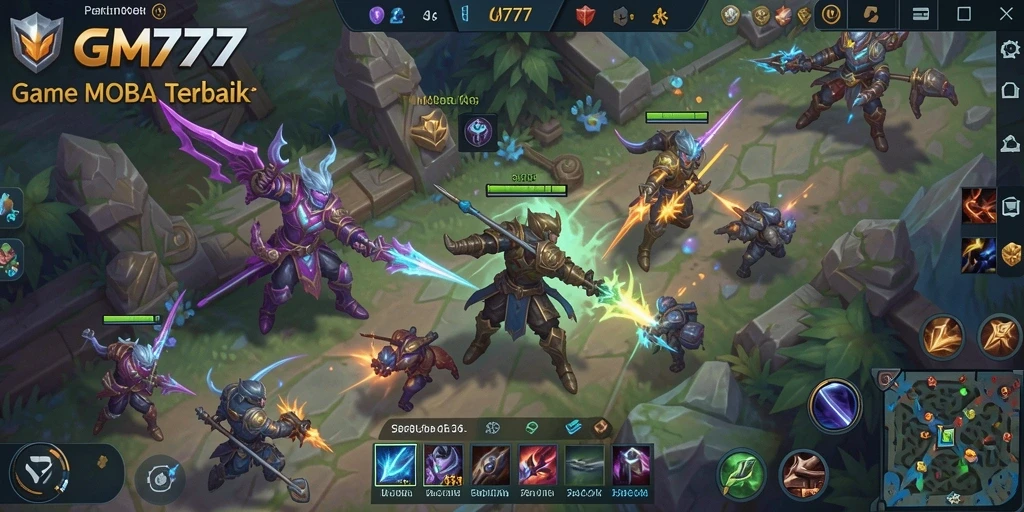 Tampilan gameplay seru dalam GM777 yang memukau dengan aksi tim.