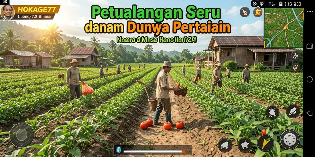 Screenshot HOKAGE77 menampilkan gameplay bertani yang imersif dan menarik.