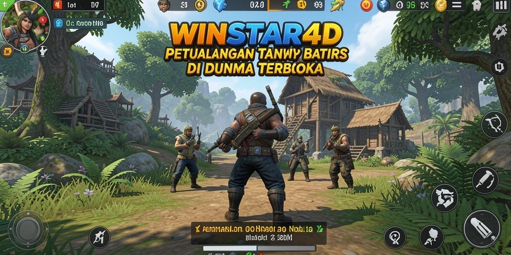 Tampilan gameplay menakjubkan dari <strong>WINSTAR4D</strong> yang menghadirkan dunia terbuka.