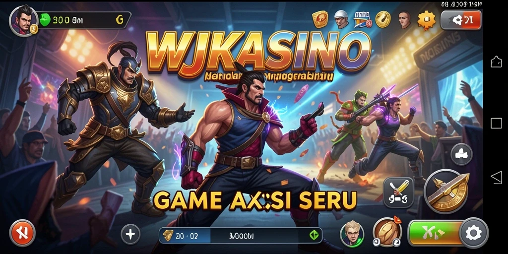 Tangkapan layar gameplay WJKASINO menampilkan aksi seru yang mendebarkan.